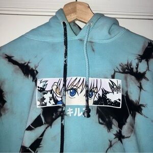 tie dye anime hoodie